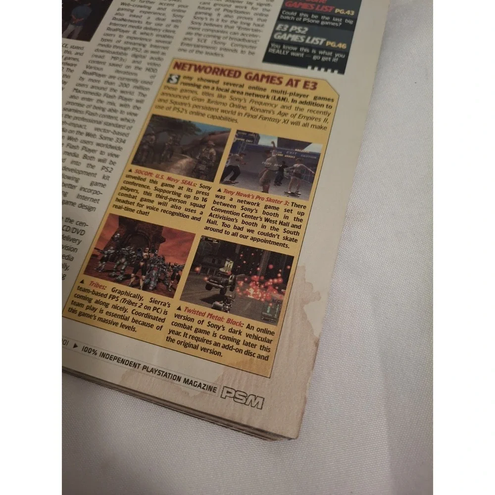 PlayStation Magazine Aug 2001 Issue 48 Vintage Game Magazine Resident Evil CV